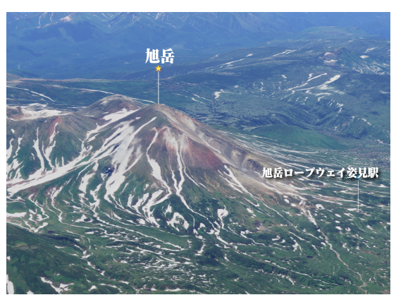 大雪山の空撮画像